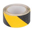 Bezpečnostná protišmyková šrafovaná páska žltočierna 0,75 mm x 50 mm x 5 m