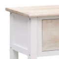 vidaXL Komoda bielo-hnedá 108x30x76 cm masívne drevo paulownia
