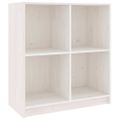 vidaXL Komoda biela 70x33x76 cm masívne borovicové drevo