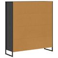 vidaXL Knižnica 99,5 x 30 x 108 cm Kompozitné drevo Čierny dub