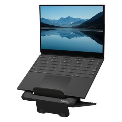 FELLOWES stojan na notebook BREYTA/ do 14"/ 268mm x 14mm x 235mm/ čierny Podstavec, pre notebook, do 14", nastavenie výšky a uhla, čierny