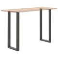 vidaXL Nohy barového stola v tvare U, 2 ks, antracitové, 50 x (110-111) cm, oceľové