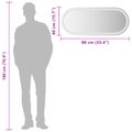 vidaXL Zrkadlo do kúpeľne s LED Priehľadná 90 x 40 cm tvrdené sklo