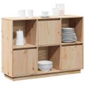 vidaXL Komoda 110,5x35x80 cm borovicový masív