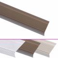 vidaXL Schodové lišty v tvare L 15 ks, hliník 100 cm, hnedé