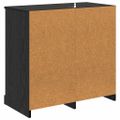 vidaXL Servírovacia skriňa Čierny dub 70 x 35,5 x 67,5 cm
