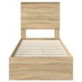 vidaXL Úložná posteľ Sonoma dub 75 x 190 cm Kompozitné drevo