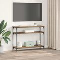 vidaXL Konzolový stôl Staré drevo 100 x 29 x 75 cm Kompozitné drevo