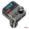 FM transmitter 1×USB-A 1×USB-C 12/24V AMiO-04647