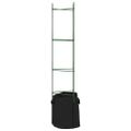 vidaXL Mriežky na paradajky s vreckami na rastliny 8ks 154cm oceľ a PP