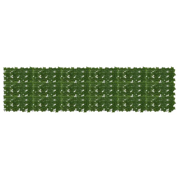 vidaXL Balkónový plôtik s listami Zelená 300 x 75 cm