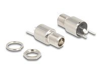 Connector DC 5,5 x 2,5 mm female bulkhead