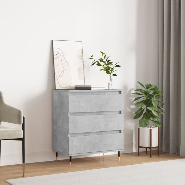 vidaXL Komoda betónovo sivá 60x35x70 cm spracované drevo
