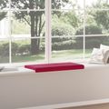 vidaXL Vankúš na lavičku Zamat Víno červené Hĺbka 35 cm