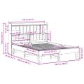 vidaXL Posteľ s matracom voskovo hnedá 140x200 cm masívna borovica