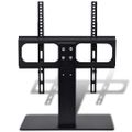 vidaXL Držiak na TV so základňou, železo, čierny 23"-55"