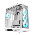 Počítačová skriňa Darkflash DY470 so 4 ventilátormi (biela)