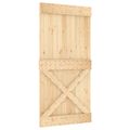 vidaXL Posuvné dvere 100 x 210 cm Prírodná a čierna