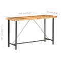 vidaXL Barový stolík 180x70x107 cm, akáciový masív