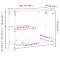 vidaXL Konzolový stolík dub sonoma 88,5x30x75 cm kompozitné drevo