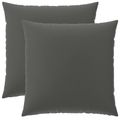 vidaXL Poťah na podložku 2 pcs HEERLEN Antracitová 60 x 60 cm