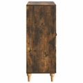 vidaXL Servírovacia skriňa Dymový dub 66 x 34,5 x 90 cm