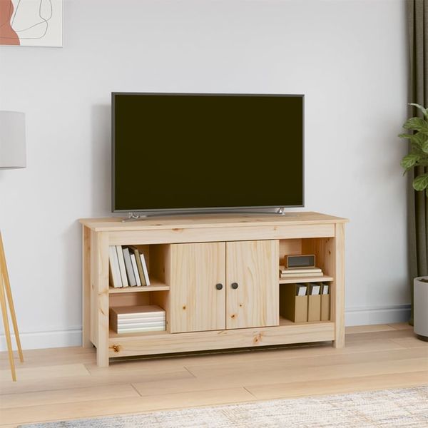 vidaXL TV skrinka 103x36,5x52 cm masívna borovica