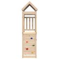 vidaXL Herná veža Hnedá 110.5 x 52.5 x 215 cm Masívne borovicové drevo