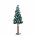 vidaXL Úzky vianočný stromček Zelená 150 cm