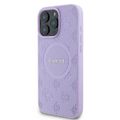 Guess case pre iPhone 16 Pro Max 6,9" GUHMP16XPSAPSMEU Saffiano Peony Classic Logo fialová MagSafe
