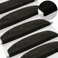 vidaXL Samolepiace schodové rohože 15 ks 80 x 24,5 x 3,5 cm
