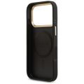 Puzdro Guess 4G Strass Logo & Big Strap Metal Buttons MagSafe pre iPhone 17 Pro čierne
