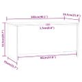 vidaXL Konferenčný stôl lesklý biely 102x55,5x52,5 cm spracované drevo