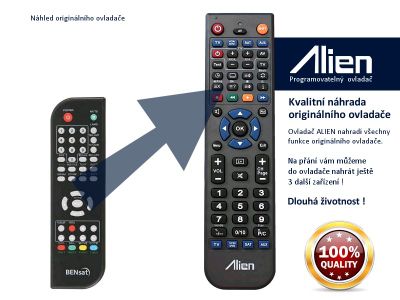 Diaľkový ovládač ALIEN Bensat 110 FTA - náhrada