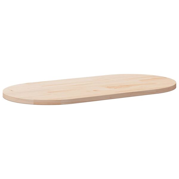 vidaXL Stolová doska 100x50x2,5 cm masívne borovicové drevo oválny tvar