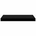 vidaXL Plávajúce nástenné police 2 ks, lesklé čierne 50x23,5x3,8 cm, MDF