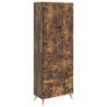 vidaXL Sada skríň 2 ks 66 x 34,5 x 90 cm Kompozitné drevo Dymový dub