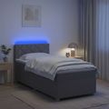 vidaXL Posteľ boxspring s matracom Svetlosivá 80 x 200 cm Látka