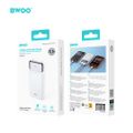 BWOO Ultra thin 22,5W 10000 mAh power bank, white