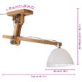 vidaXL Závesná lampa 25 W biela 105x30x65-108cm E27