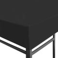 vidaXL Strieška na altánok 270 g/m², 3x3 m, čierna