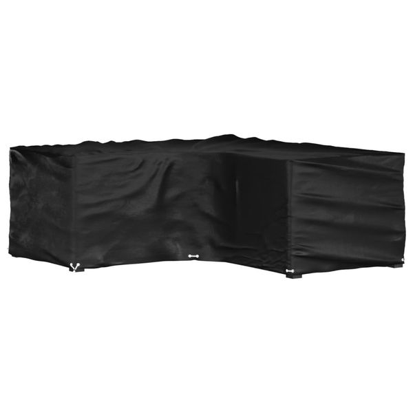 vidaXL Kryt na záhradný nábytok v tvare L 16 očiek 215x215x70 cm