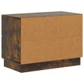 vidaXL Nočný stolík Dymový dub 62 x 34,5 x 44,5 cm Kompozitné drevo