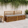 vidaXL Vankúš na lavičku SOEST 100% polyester Sivá 170 x 40 x 5 cm