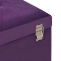 vidaXL Lavica s úložným priestorom 80 cm fialová zamat
