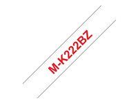 Plast - červená na bielej - Rolka (0,9 cm x 8 m) 1 kazeta/y páska - pre P-Touch PT-55, PT-55P, PT-90