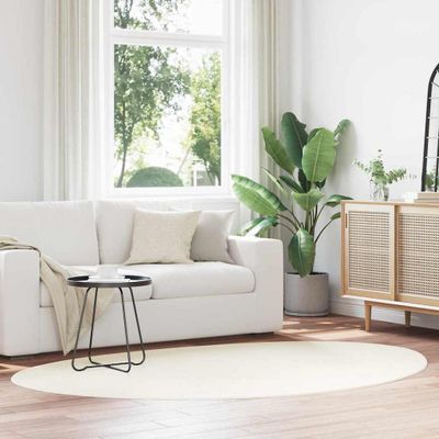 vidaXL Kusové koberce HUARTE Krémová 140 x 200 cm Polyester