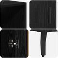 vidaXL Highboard 2 ks Čierny dub 69,5 x 34 x 180 cm Kompozitné drevo