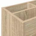 vidaXL Stojan na slnečník Sonoma dub 65 x 24 x 50 cm Kompozitné drevo