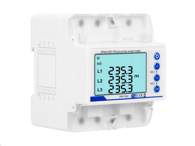 Elektromer BLOW 72-107 SMART, WiFi, Tuya, 100A, dvojsmerne meranie